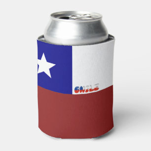 Chilean flag can cooler