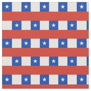 Chilean Flag & Chile Trendy Fabric /fashion