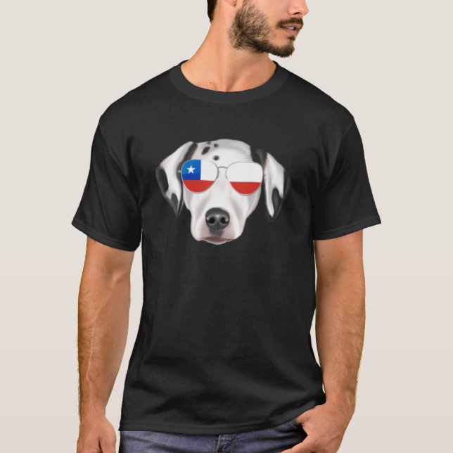 Chilean Flag Dalmatian Dog Chile Pocket Pullover H (Front)