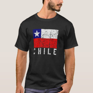 Chilean Flag Distressed Chile South America Men Wo T-Shirt