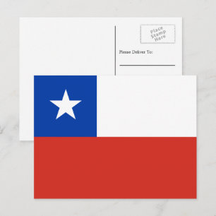 Chilean Flag, Flag of Chile Postcard