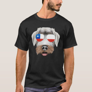 Chilean Flag Sealyham Terrier Dog Chile Pocket T-Shirt