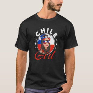 Chilean Girl Flag Of Chile T-Shirt