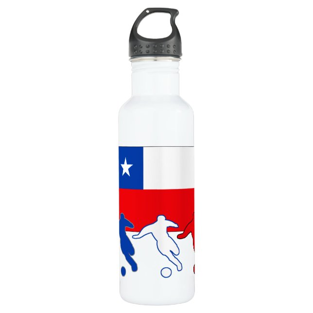 Chilean Soccer Players 710 Ml Water Bottle (Front)