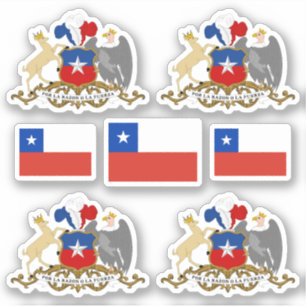 Chilean state symbols / coat of arms and flag