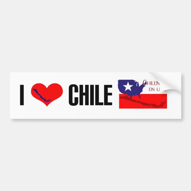 Chilenos en USA Bumper sticker (Front)