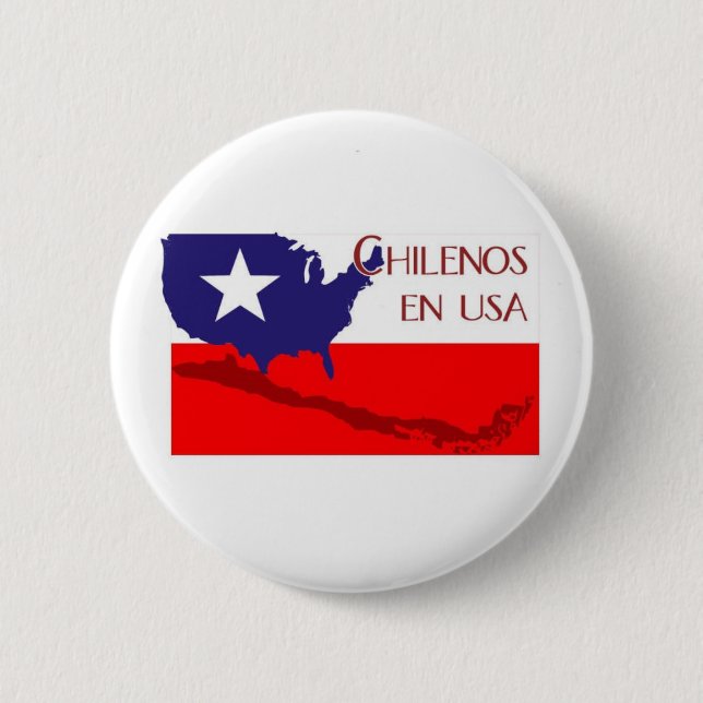 ChilenosUSALogo4 6 Cm Round Badge (Front)
