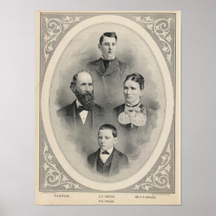Chiles family portraits poster