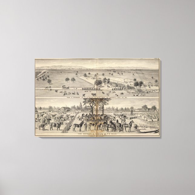 Chiles farm, Davisville Canvas Print (Front)