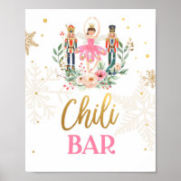 Chili Bar Nutcracker Ballerina Girl Food Table