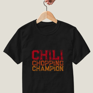 Chili Chopping Champion Funny Foodie Mens T-Shirt