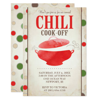 Cook Off Invitations & Announcements  Zazzle.co.uk