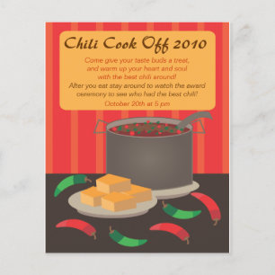 Chili Cook Off Announcment Flyer