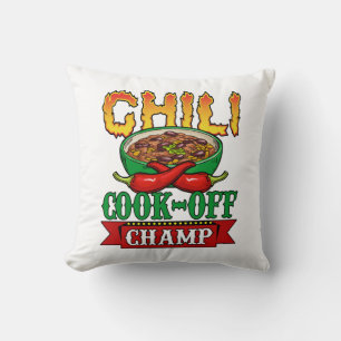 Chili Cook Off Champ Competition Winner Cushion