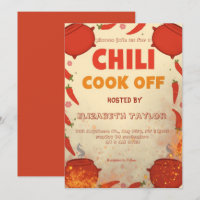 Chili Cook Off Party Invitation