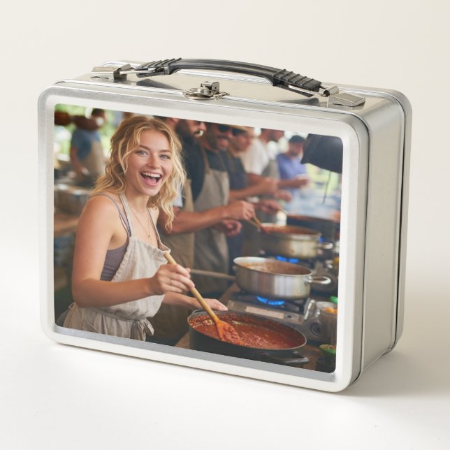 Chili Cook Off Photo Customize Metal Lunch Box (Front)