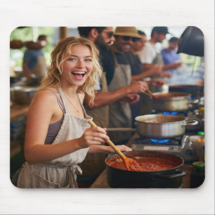 Chili Cook Off Photo Customize Mouse Mat
