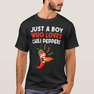   Chili Pepper For Boys Kids Spicy Habanero Chile T-Shirt