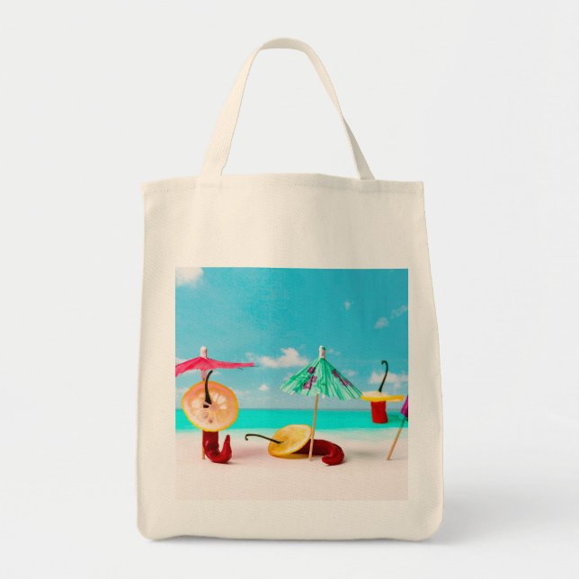 Chili Peppers By The Sea Tote Bag (Front)