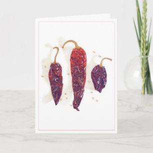 CHILI PEPPERS Greeting Card 