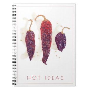 CHILI PEPPERS "HOT IDEAS" Spiral Notebook