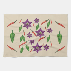 Chili Peppers Tea Towel