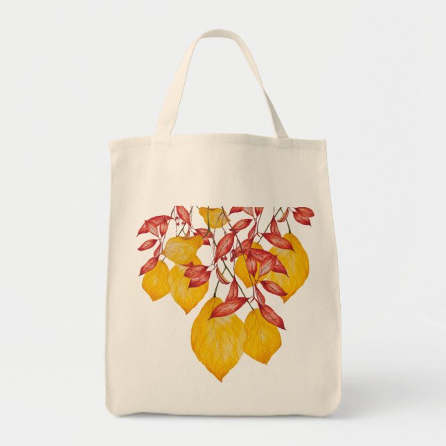 Chili & Turmeric on a Grocery Tote  Bag (Front)