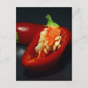 chilies-seeds,still-life postcard