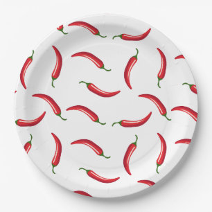Chilipeppar Paper Plate