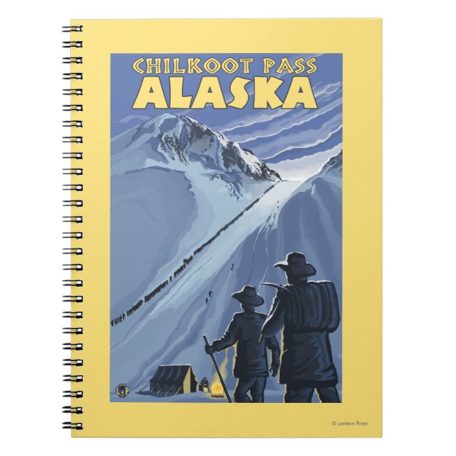 Chilkoot Pass, Alaska Gold Miners Notebook (Front)
