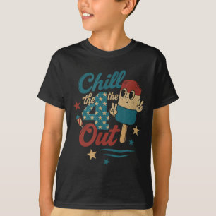 Chill 4th Out – Funny Retro 4th Of July Ice Cream T-Shirt