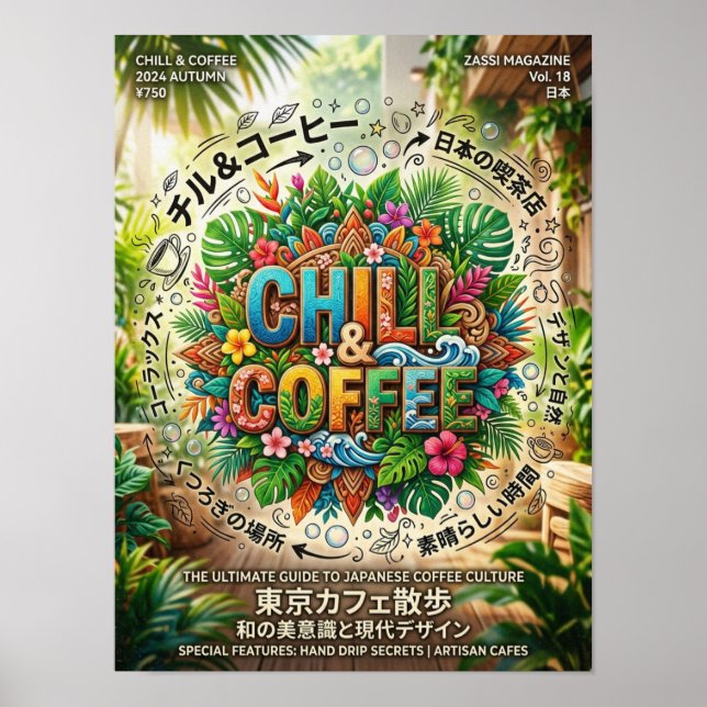 chill and coffee poster (Front)