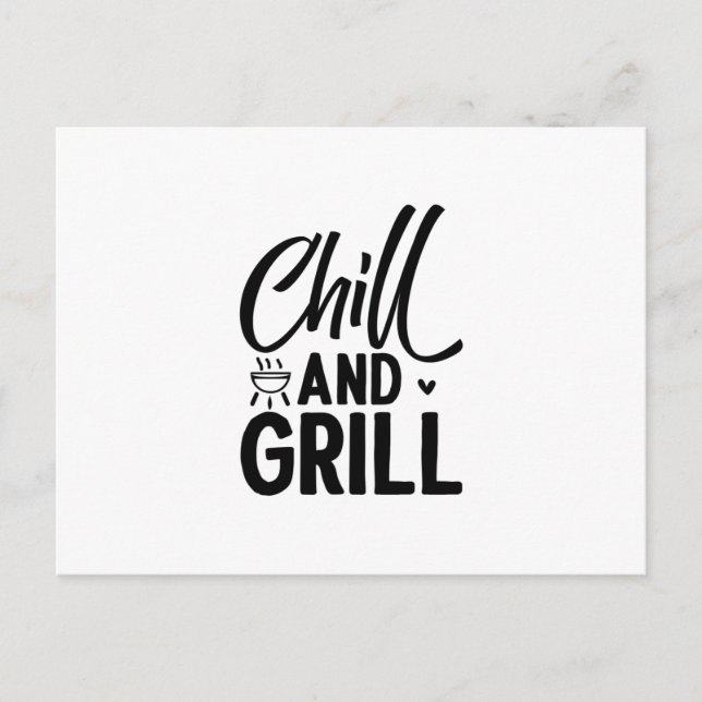 Chill And Grill BBQ Postcard (Front)