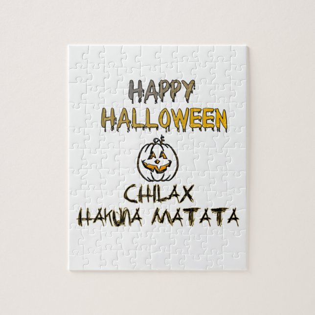 Chill and Relax Happy Halloween Collection Jigsaw Puzzle (Vertical)