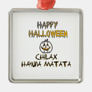 Chill and Relax Happy Halloween Collection Metal Tree Decoration
