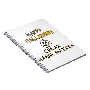 Chill and Relax Happy Halloween Collection Notebook