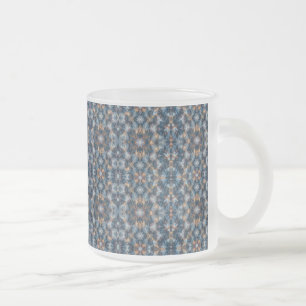 Chill Blue Vibes Frosted Glass Coffee Mug