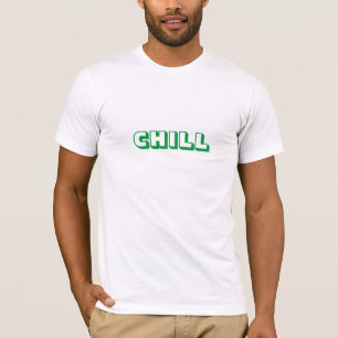 Chill, bold modern green white T-Shirt
