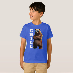 Chill Brown Bear in Sunglasses T-Shirt