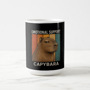 Chill Capybara Retro Sunset Vintage Animal Lover Coffee Mug