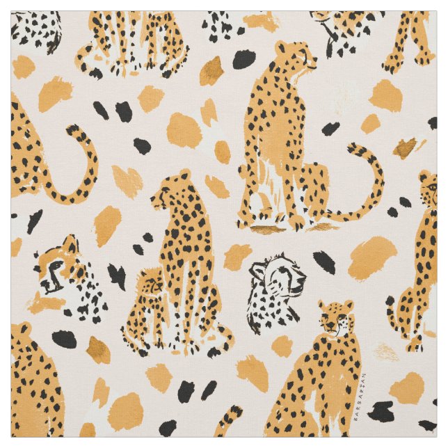 CHILL CHEETAHS  FABRIC (Swatch)