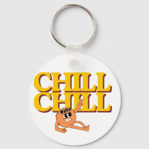 Chill Chill Retro Cartoon Character Keychain