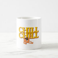 Chill Chill Retro Cartoon Character Mug