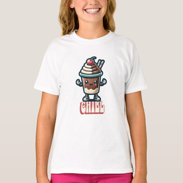 Chill Chocolate Milkshake Pun  T-Shirt (Front)