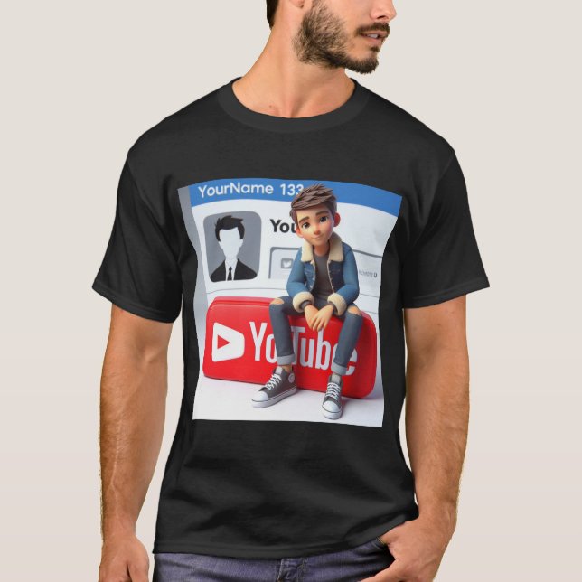 Chill & Create Tee: YouTube Edition T Shirt  (Front)
