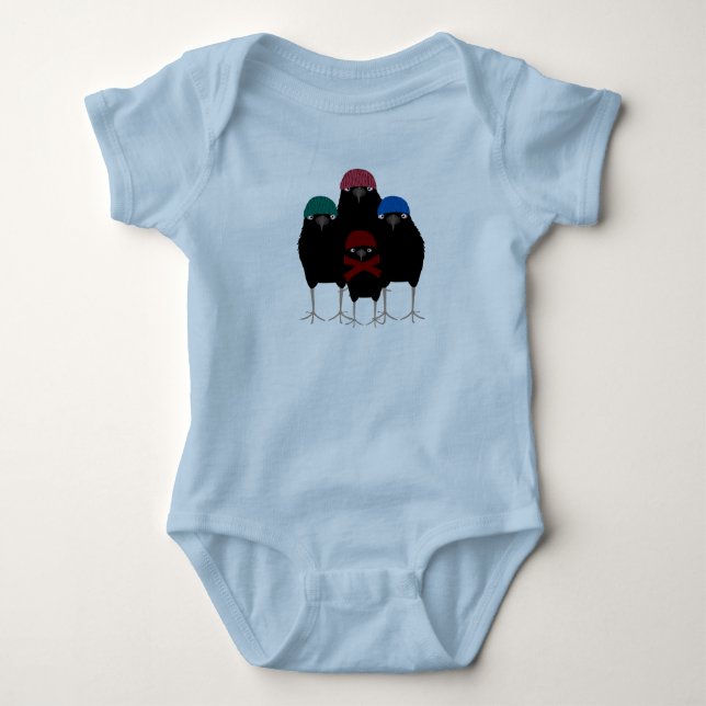 Chill Crows Baby Bodysuit (Front)