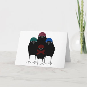 Chill Crows Greeting Card