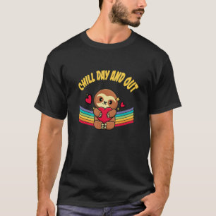 Chill Day and Out Sloth Rest Day Lazy Off T-Shirt