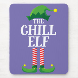 Chill Elf Matching Family Group Christmas Party Mouse Mat