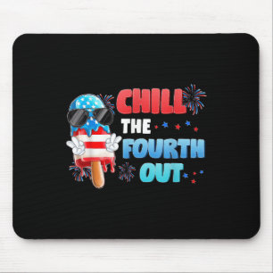 Chill Fourth Out Ice Cream Popsicle 4th July Indep Mouse Mat